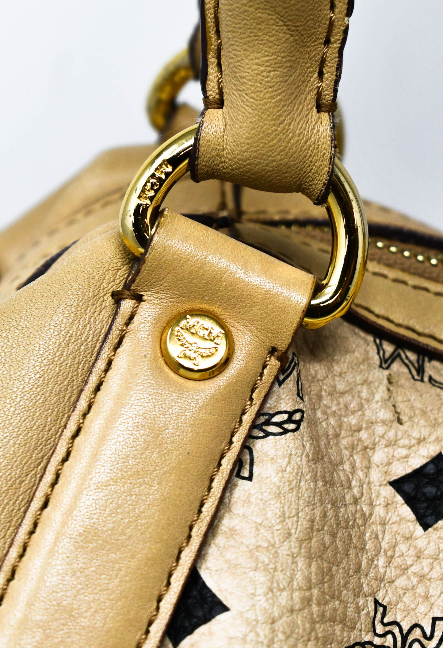 MCM - Beige Viscetos Shoulder Bag