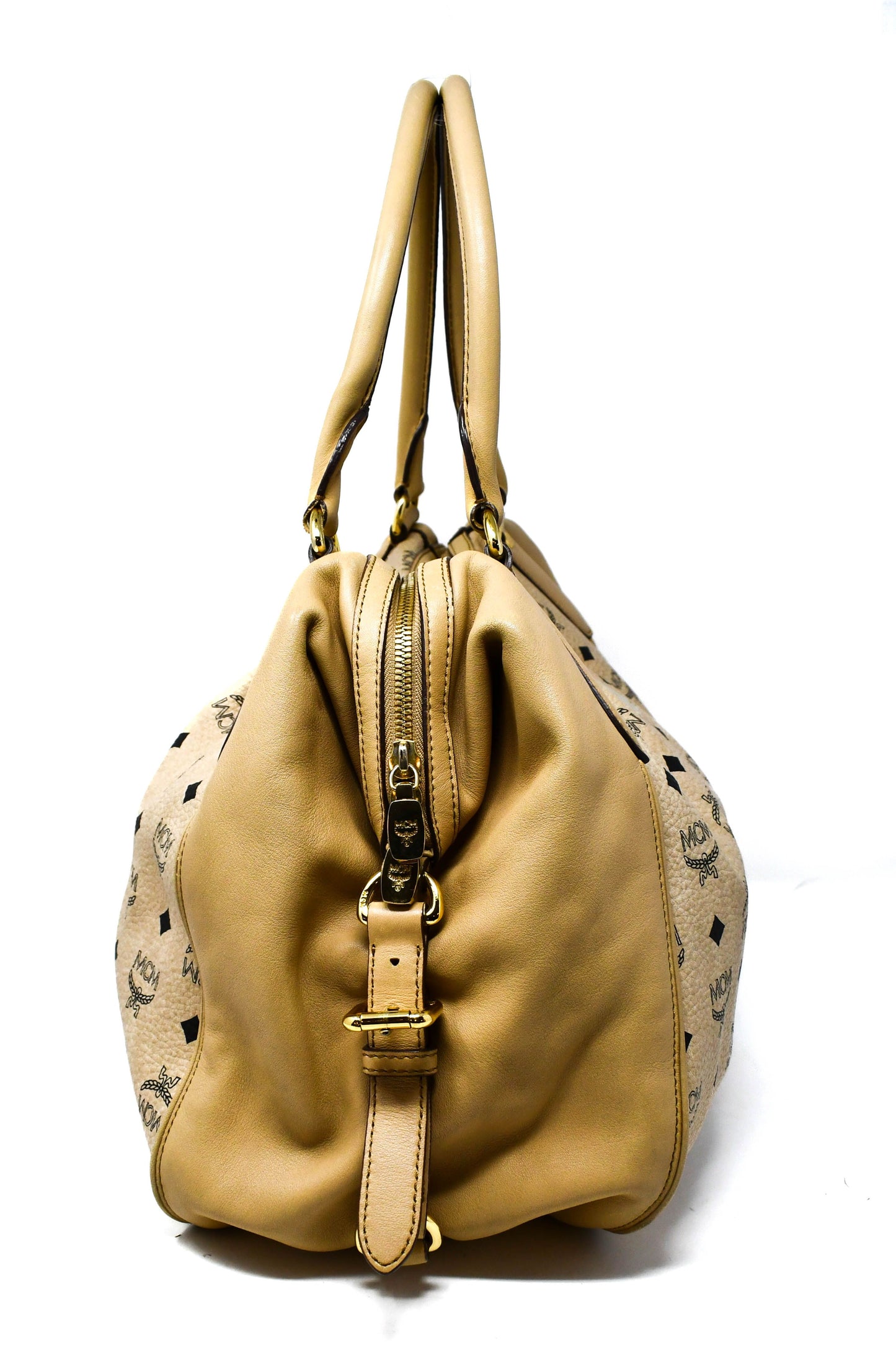 MCM - Beige Viscetos Shoulder Bag