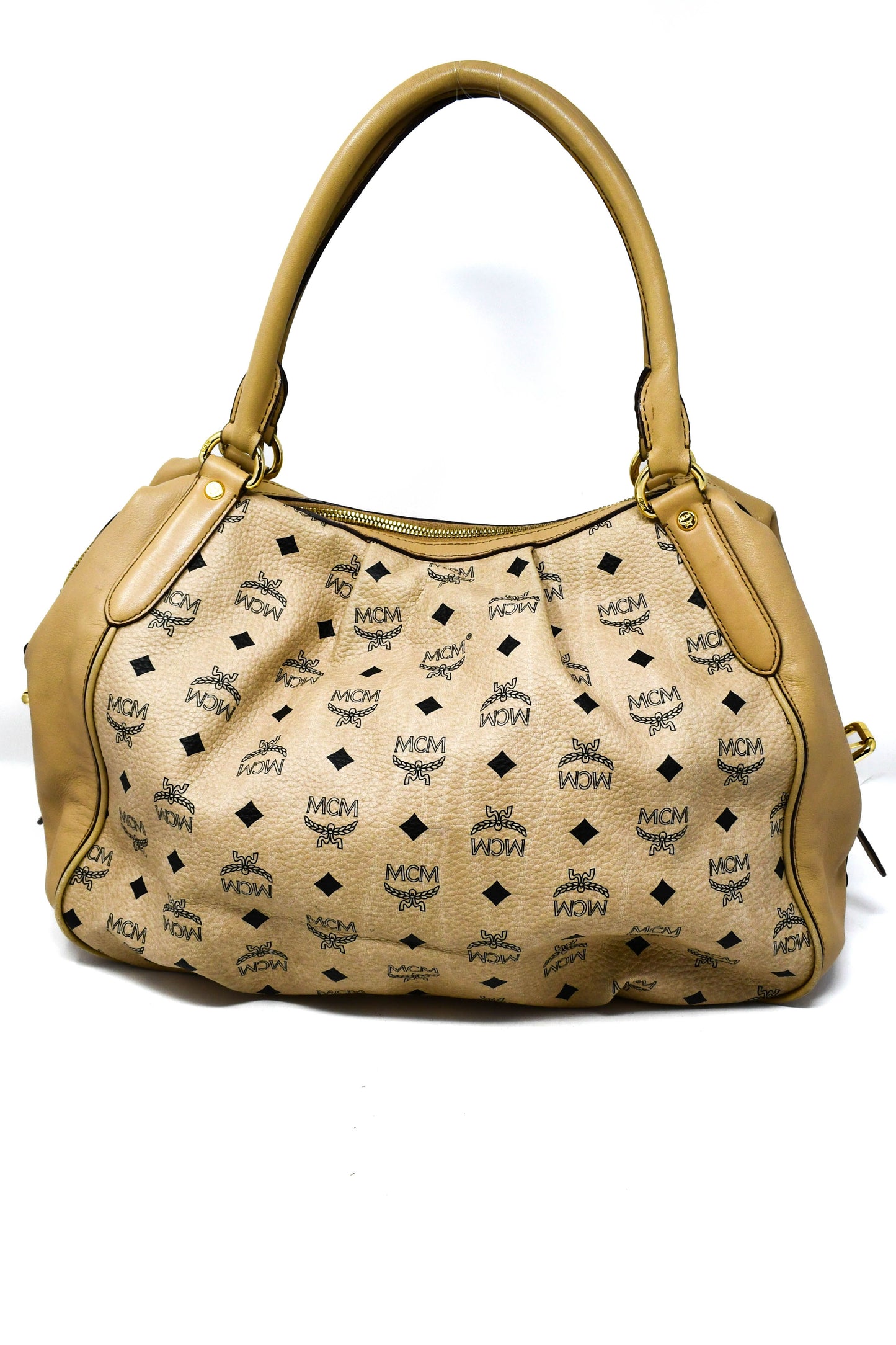 MCM - Beige Viscetos Shoulder Bag