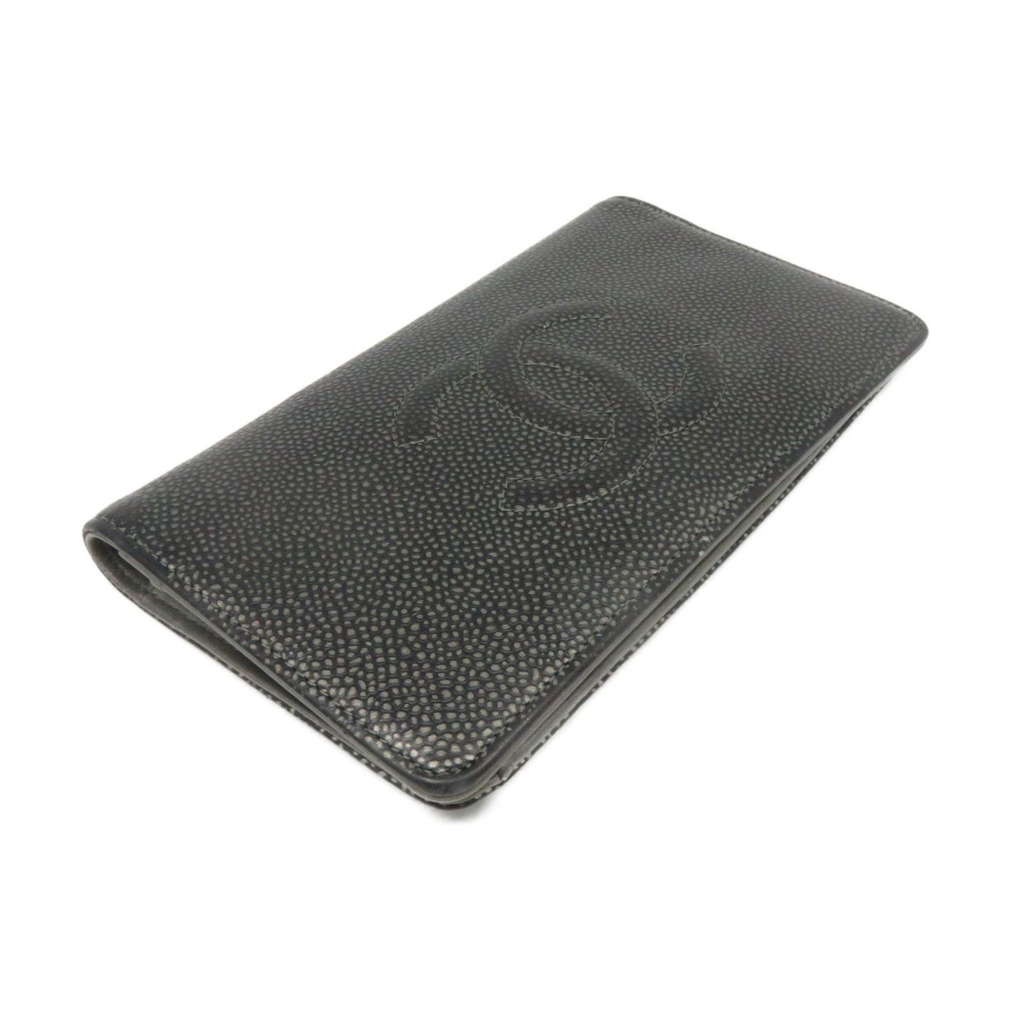 Chanel - Black Caviar Long Wallet