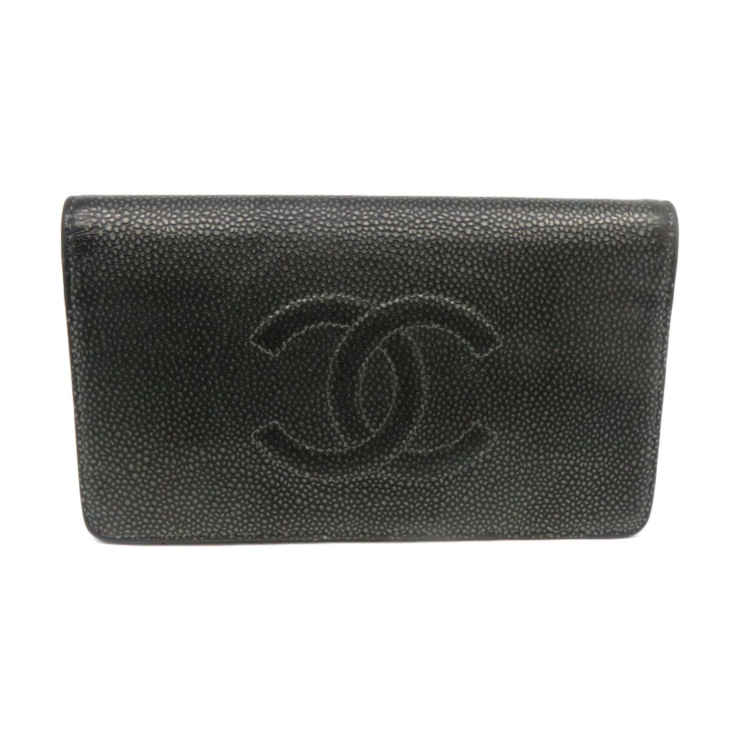 Chanel - Black Caviar Long Wallet