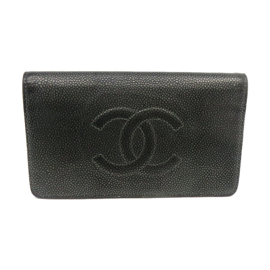 Chanel - Black Caviar Long Wallet