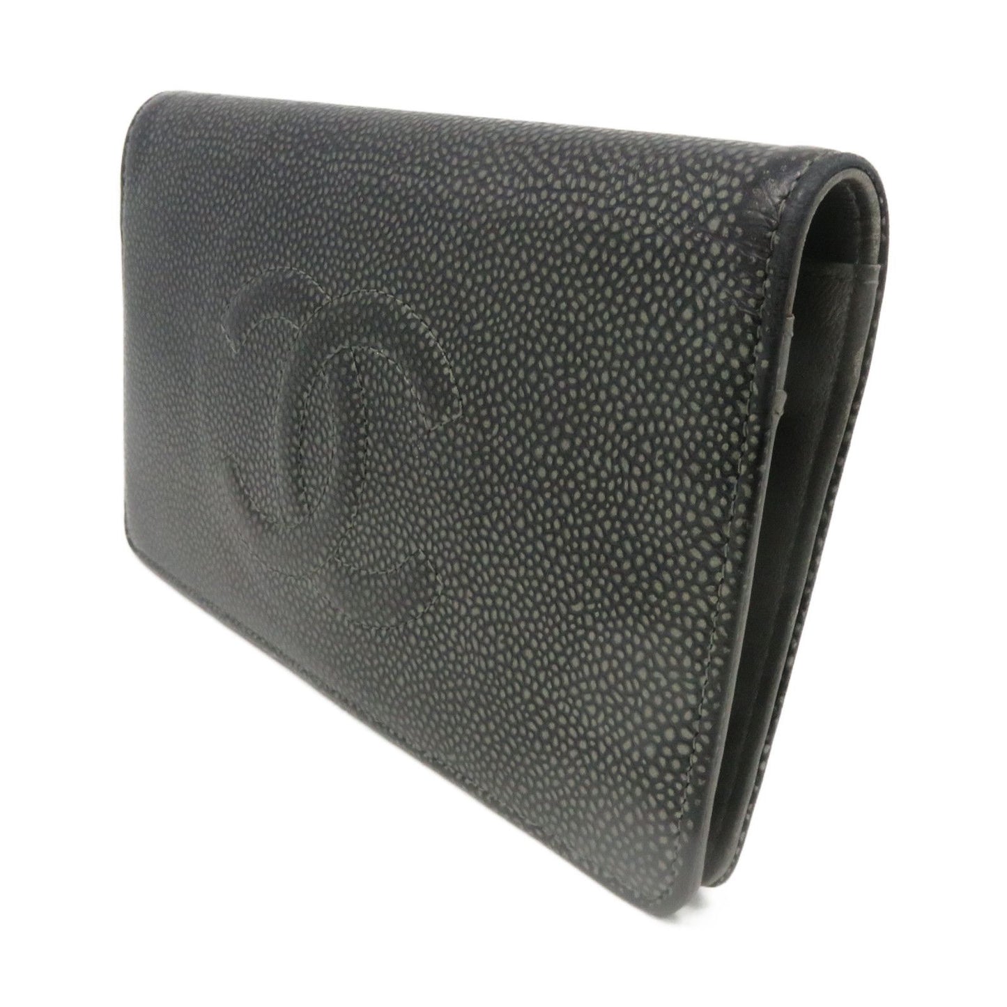 Chanel - Black Caviar Long Wallet